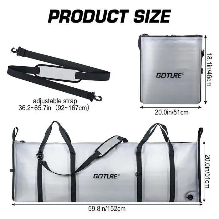 Sac isotherme Goture pour poissons de mer - Conservation fraîcheur 72h étanche et pliable