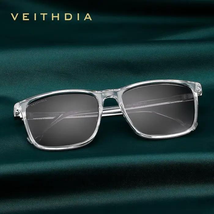 Lunettes de soleil rétro VEITHDIA TR90 polarisées pour pêche - Modèle 7521 unisexe verres UV400 vintage