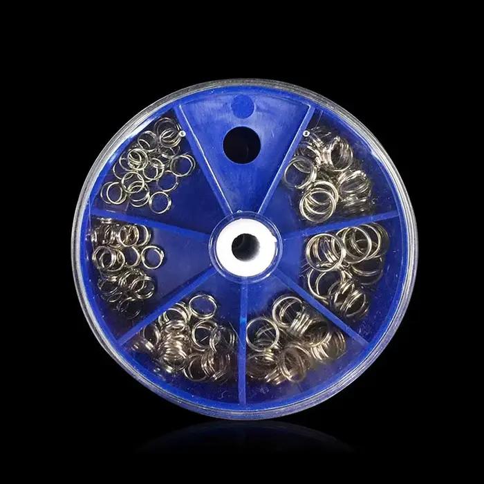 116PCS Anneaux Ouverts Inox pour Leurres de Pêche - Connecteurs Accessoires Pêche Crankbaits