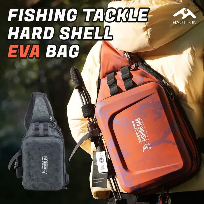 Sac à dos pêche multifonction HAUT TON imperméable - Plateforme pliable avec motif rayé en tissu Oxford EVA