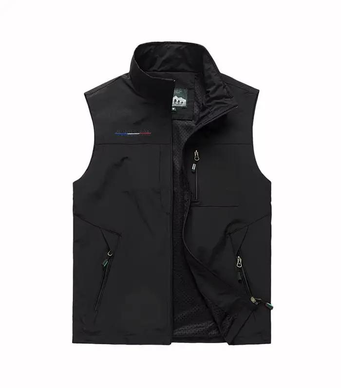 Veste de pêche homme 2023 respirante avec grandes poches pour appareil photo et accessoires