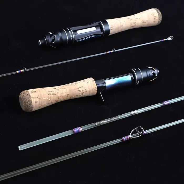 Canne truite ultralégère Fishingfans Mini Player 1.4m fibre de verre avec guides FUJI pour pêche fine