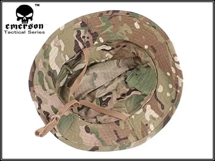 Chapeau tactique EMERSON boonie anti-rayures pour pêche camouflage MC