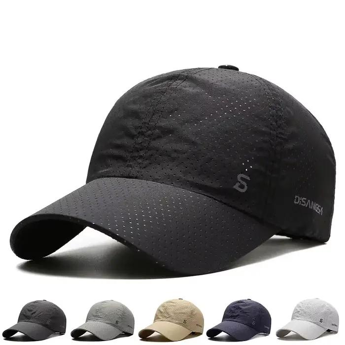 Casquette running pêche séchage rapide visière canard pour pêcheurs sportifs été