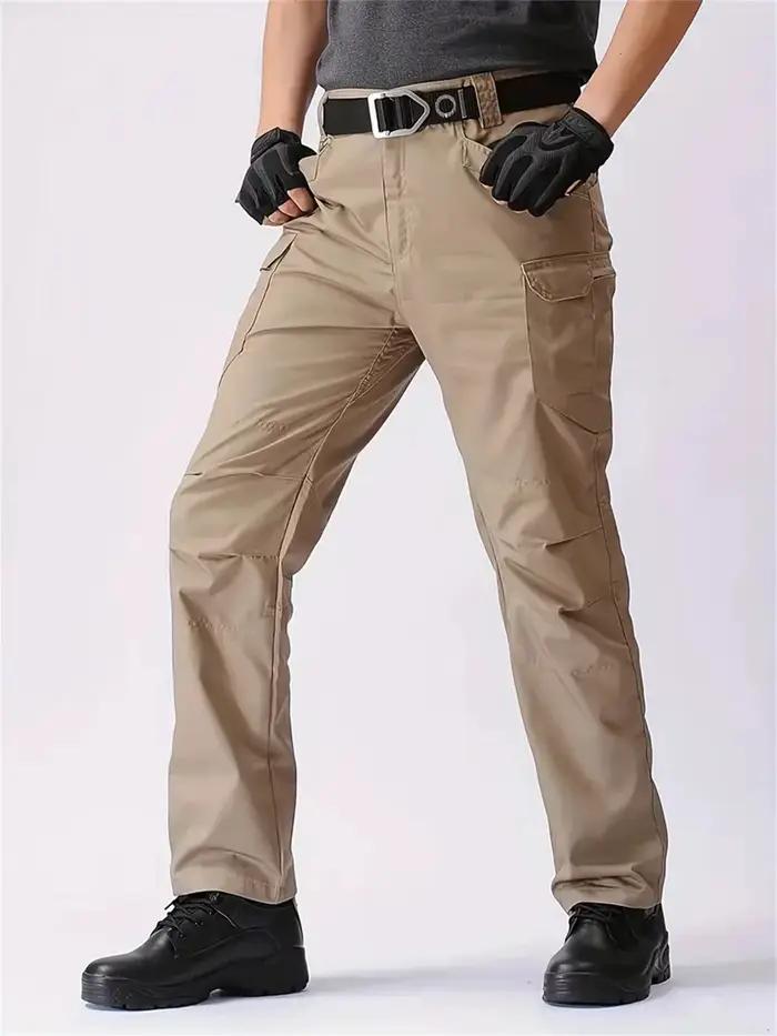 Combinaison de pêche tactique camouflage pour homme - pantalon multi-poches grande taille travail