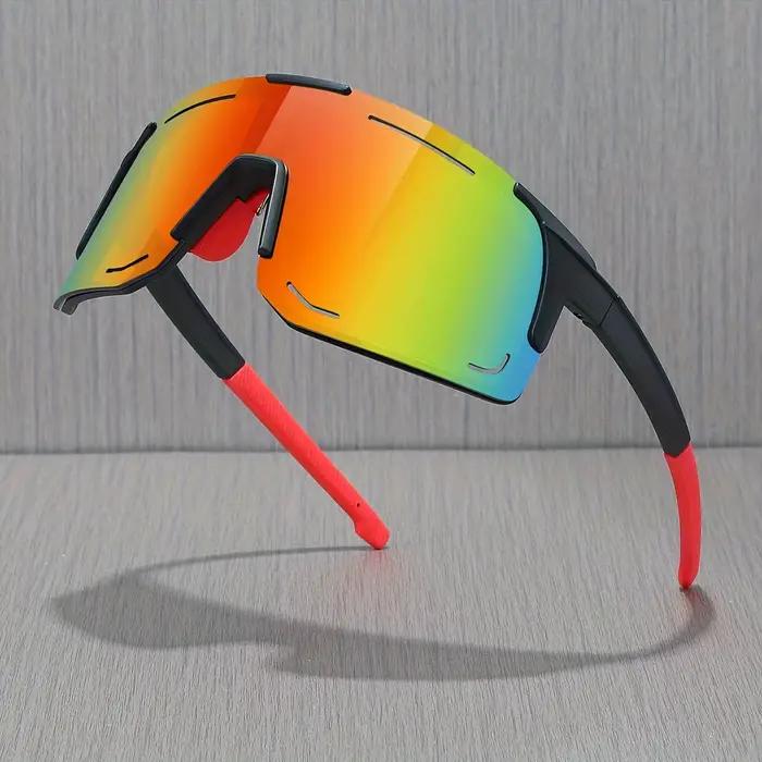 Lunettes de sport enveloppantes pêche cyclisme ski grand format protection UV400 unisexe