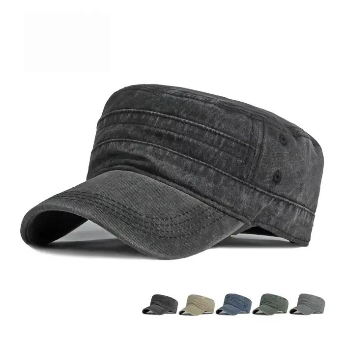 Casquette été pêche armée visière courte homme femme coton lavé soleil