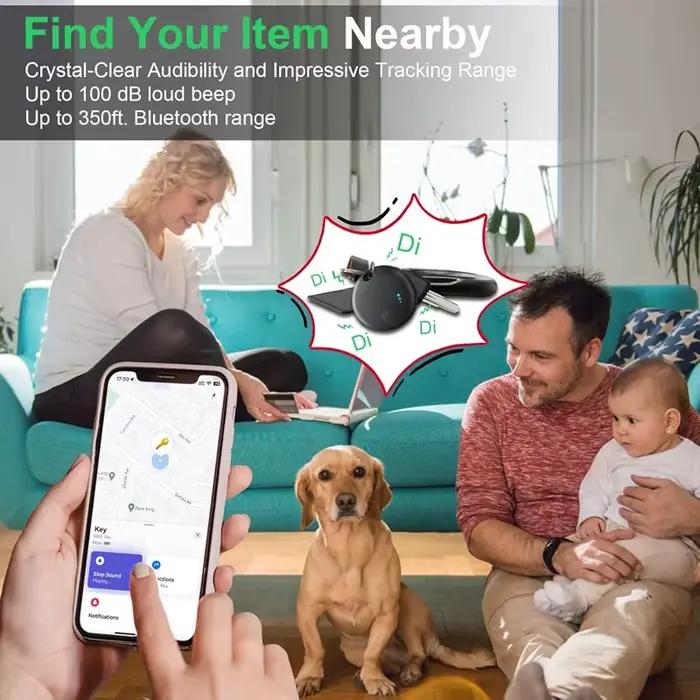 Air Tracker Bluetooth - Tag compatible Find My iPhone pour localiser clés et matériel pêche Apple