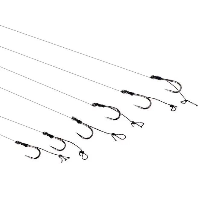 12 montages hair rig carpe sans ardillon 12lb pour pêche responsable et efficace