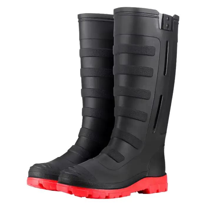 Bottes de pêche hautes imperméables pour hommes avec motif totem pour activités de plein air toutes saisons