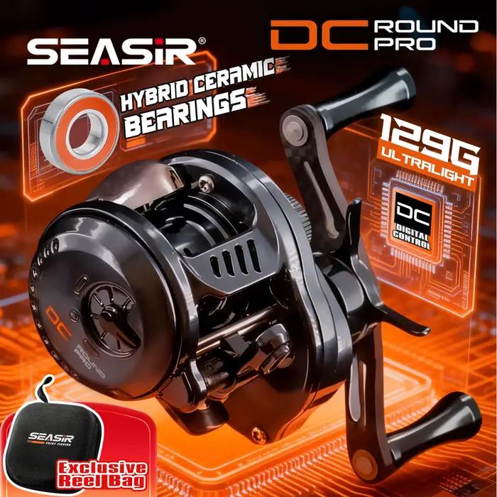 Moulinet SEASIR DC Round Pro Baitcasting avec contrôle digital et roulements céramiques hybrides