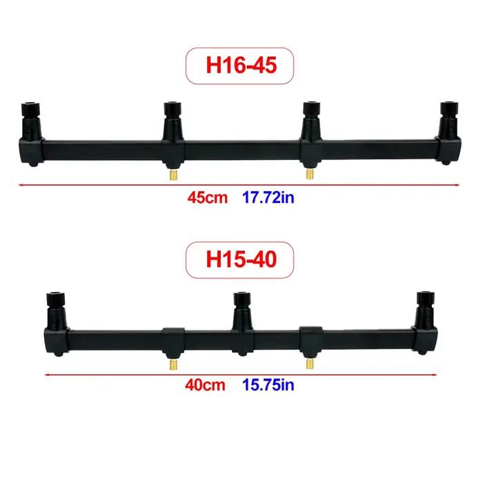Barre buzzer aluminium Hirisi pour 3 cannes à pêche support tiges de rive accessoire carpe