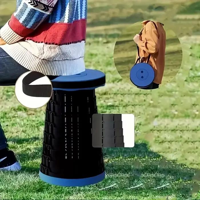 Tabouret pliant camping 226kg capacité - Siège réglable avec poignées pour pêche randonnée et pique-nique