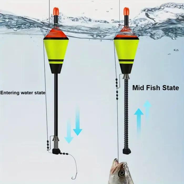 Kit de flotteurs automatiques pour pêche en mer, accessoires de pêche portables et rapides en 1