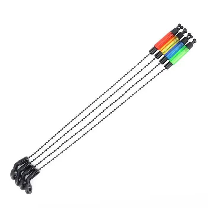 Set swinger acier aluminium 4 couleurs pour alarmes pêche carpe - Indicateur de touche avec chaîne