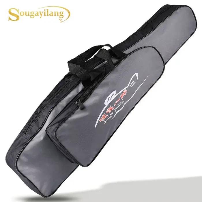 Sac de canne à pêche Sougayilang monocouche portable pour rangement d'équipement de pêche extérieur
