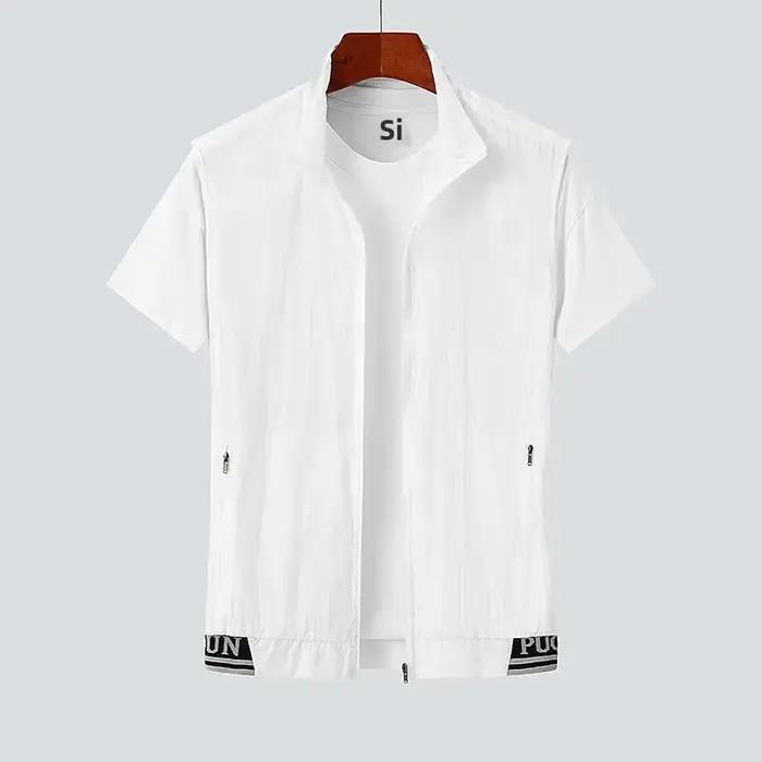 Débardeur homme sport été ultra léger anti-UV séchage rapid veste sans manches pêche