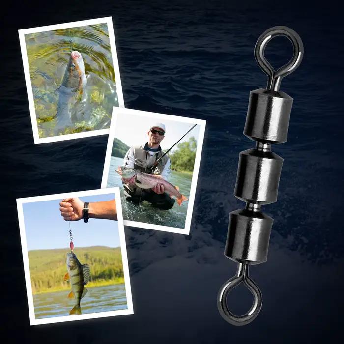 Émerillons à billes triple roulement en acier inoxydable et cuivre pour pêche en mer et eaux douces variétés de tailles multiples usages occasions spéciales