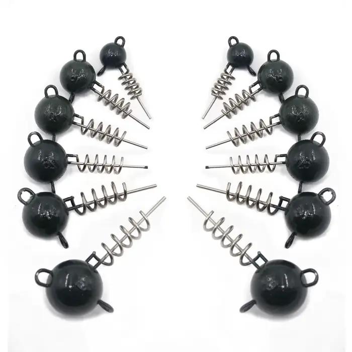 Montage stinger 9KM pour brochet avec tête plombée et hameçon triple - Accessoire pour leurres souples