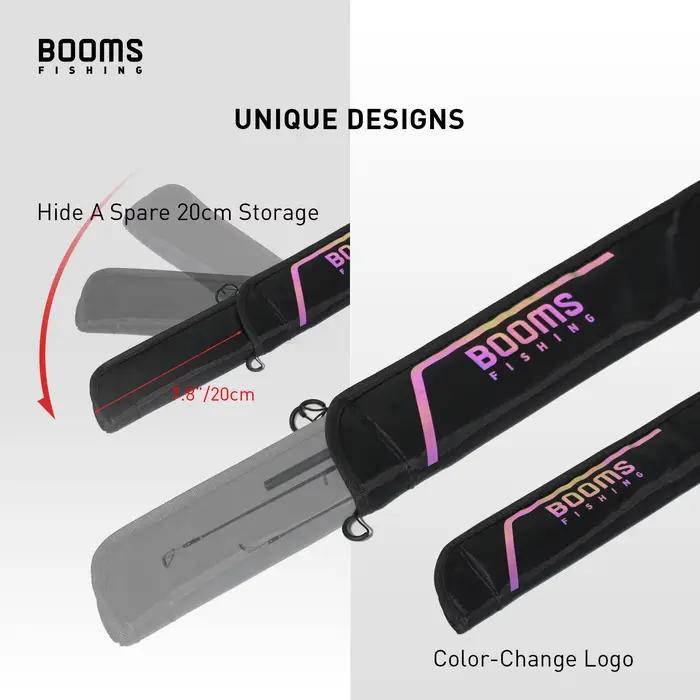 Sac pour cannes de pêche Booms Fishing PB3 étui de rangement 130 à 215 cm pliable pour outils de pêche