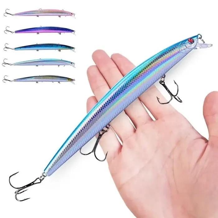 Leurre minnow laser 16 couleurs 18cm/24g pour pêche en mer - Crankbait dur grand format appât artificiel