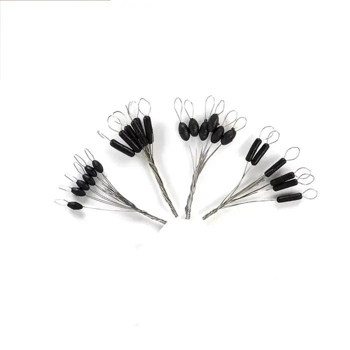 600 pièces stop float ovale en caoutchouc pour pêche à la mouche accessoires leurres spinner