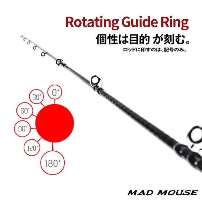 Canne slow jigging MADMOUSE Full Fuji 6'3" pour jigs 80-350g - Rod boat pêche eau salée casting 15kg