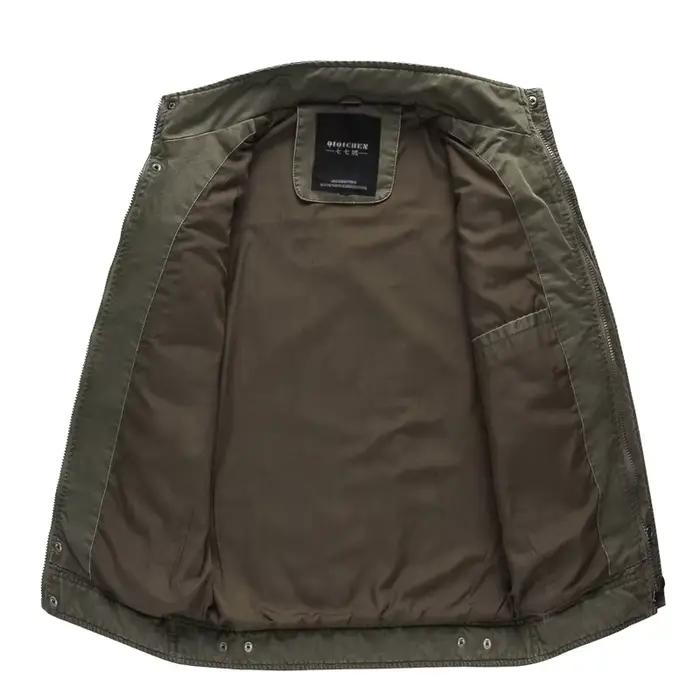 Veste militaire homme pêche cargo printemps automne grande taille armée air force pêche outdoor