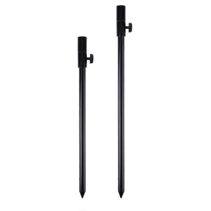 Support Canne Pêche Carp Fishing - Bâton de Rive Réglable Aluminium Noir - Rod Pod Professionnel - Matériel Pêche