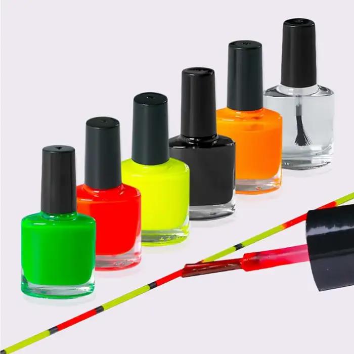Peinture fluorescente rapide séchage pour flotteurs de pêche, kit réparation et personnalisation des bouchons