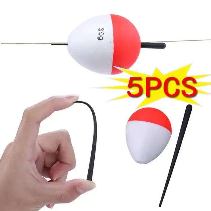 5 flotteurs de pêche haute qualité en 8 tailles différentes pour toutes techniques et conditions