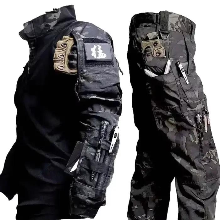 Ensemble tactique complet pour pêche chasse - Veste+pantalon imperméable pêche sportive