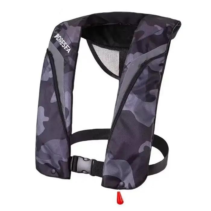 Gilet de sauvetage pêche CE - Gonflage manuel/automatique - Poche pratique - 100N/150N PFD adulte