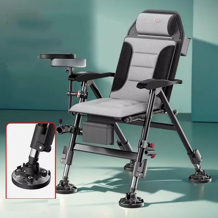 Chaise de pêche pliante européenne renforcée pour camping portable confortable siège pêche eau douce