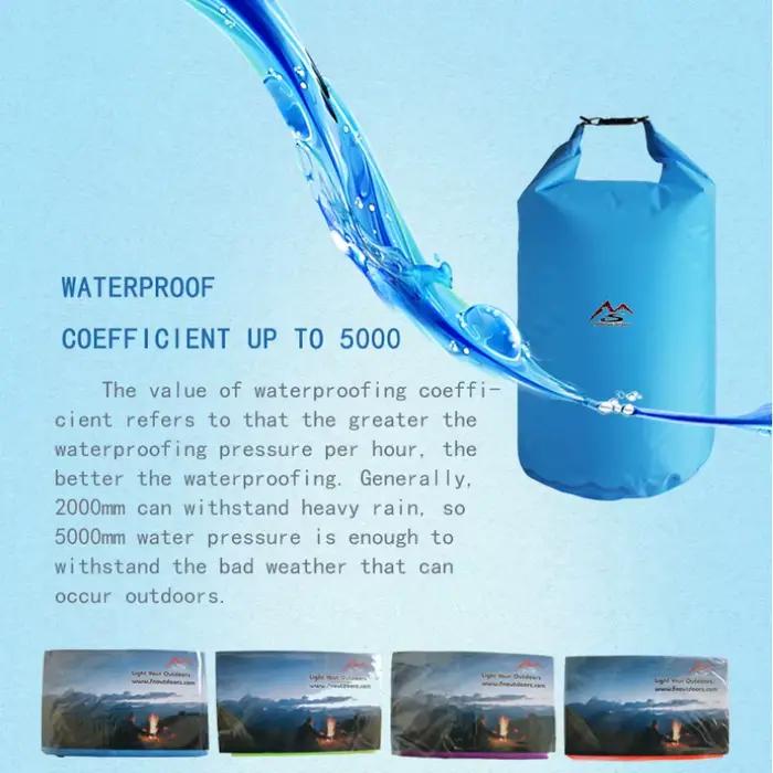 Sac étanche 5L à 70L pour camping dérive trekking natation rafting kayak rivière pêche et activités outdoor