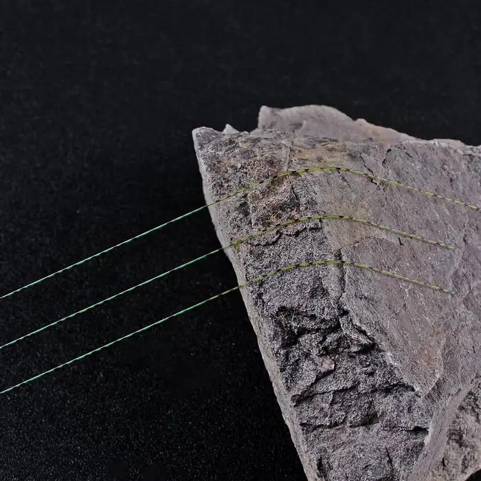 Ligne de pêche carpe invisible super résistante FTK 120m, 0.20-0.50mm, flottante tachetée pour une discrétion totale