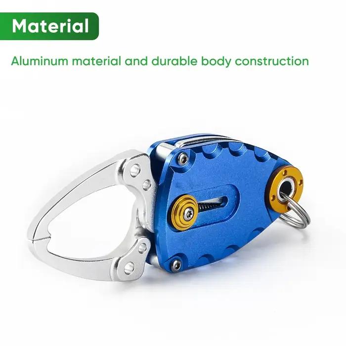 Pince à lèvres de poisson pliable DNDYUJU - Ultra légère avec corde de retenue pour pêche