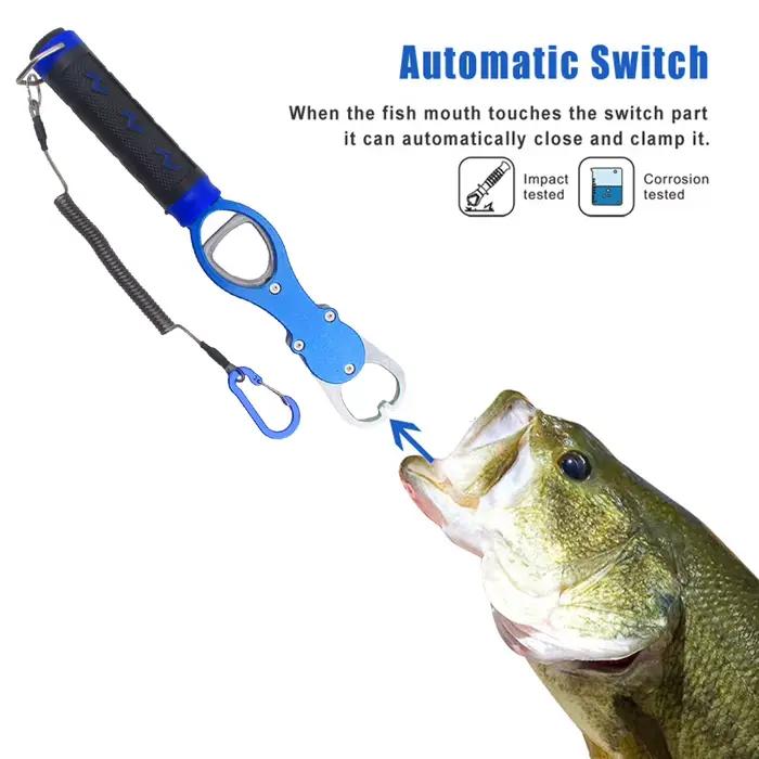 Pince à lèvres de poisson avec échelle et ligne - Outil professionnel pour pêcheurs experts
