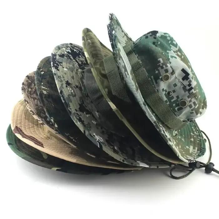 Chapeau bucket camouflage tactique 60CM - Bonnet pêche large protection solaire activités outdoor
