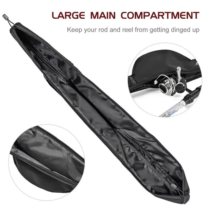 Sac de transport canne à pêche portable 85/106/126cm avec sangle - Étui protecteur durable pour canne et matériel