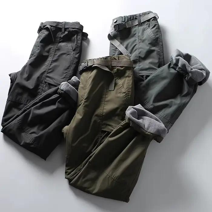 Pantalon cargo polaire hiver - Chaleur optimale pour pêche hivernale et sorties froides