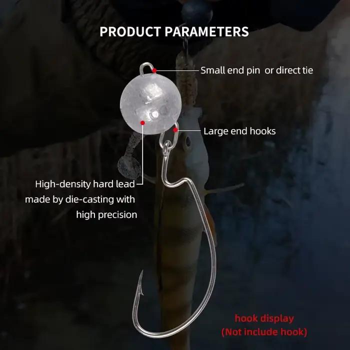 Têtes plombées MEREDITH aggravées 2g 4g 6g - Pour leurres souples et pêche en profondeur