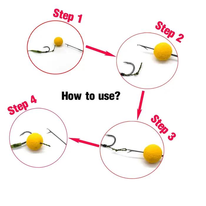 Aiguille à esches pour bouillettes pop-up carpe - Outil MNFT pour percer et monter vos appâts