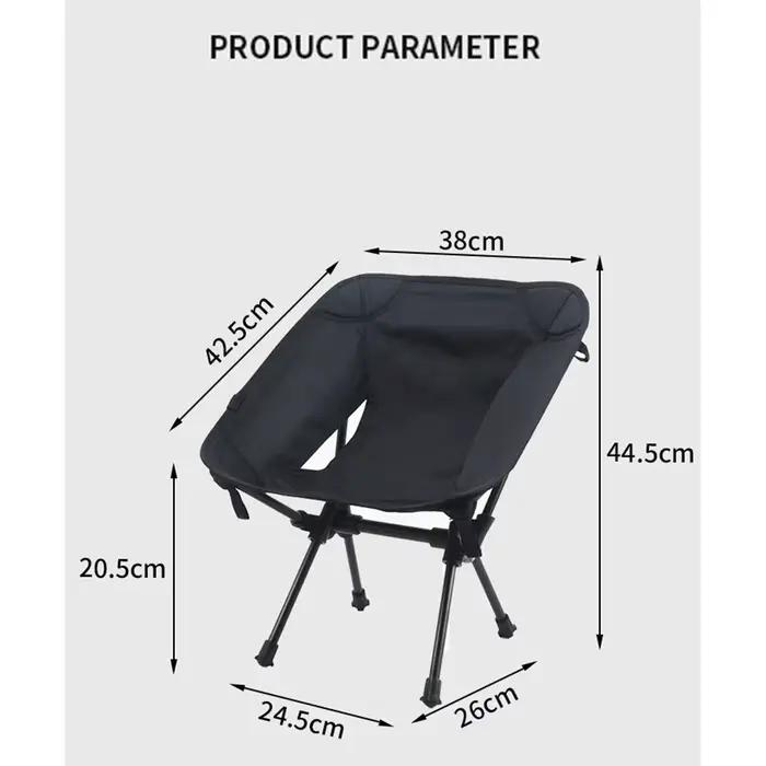 Fauteuil pliant léger Moon Chair pêche - Siège camping portable pour jardin et plage