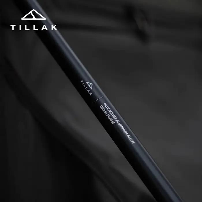 Fauteuil lune TILLAK haut dossier CORDURA - Tabouret pliant portable camping pêche randonnée vélo