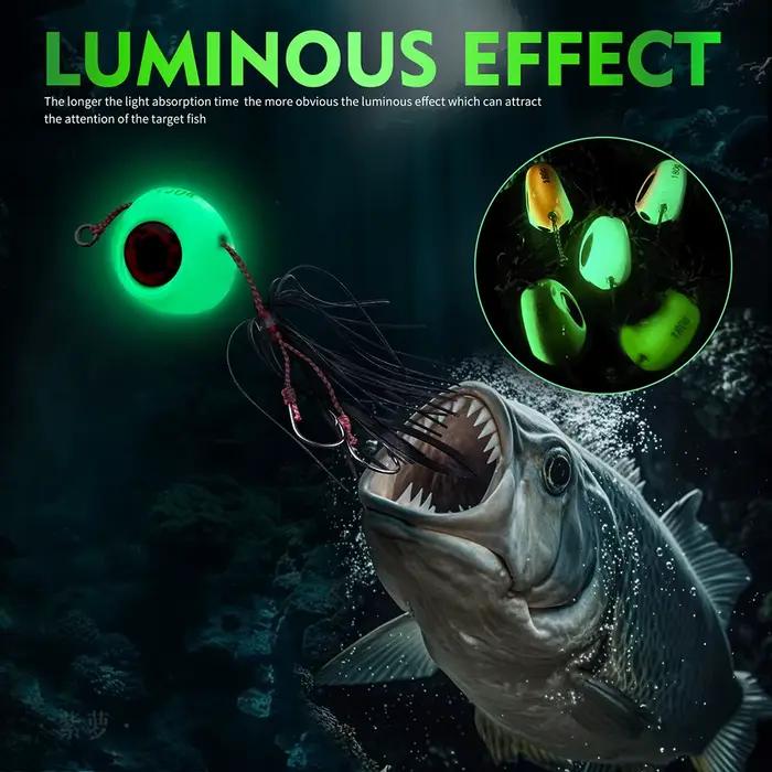 Jigs PROBEROS 40-180g lumineux pour pêche mer profonde - leurres métal glowing offshore trolling rigs