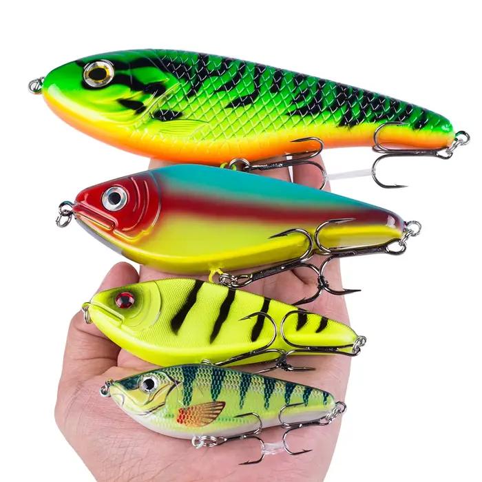 Leurre Jerkbait Hanlin Glide 75-150mm pour pêche du brochet, muskie et black bass - appât dur crankbait