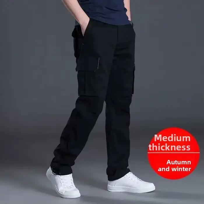 Pantalon de travail décontracté résistant multi-poches pour pêche et loisirs outdoor