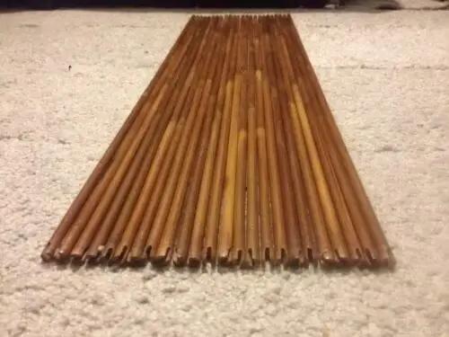 12 fûts flèches bambou 80/84/90cm OD 7.5-8.5mm encoche auto pour fabrication flèches pêche artisanale