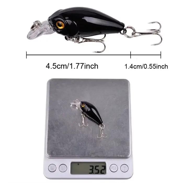 Set de 8 leurres crank bait minnow flottants pour pêche en surface des carnassiers en lac ou rivière pour black bass brochet et sandre